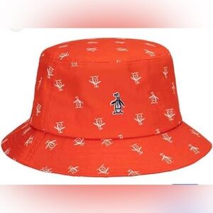 NWT  original Penguin All Over Print Unisex Cotton Twill Bucket Hat